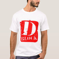 D-Block Red/White t-shirts by ThaGhettoWhodi D-Block Red/White t-shirts