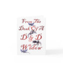 D & D Widow Note Card by Jaenne D & D Widow Note Card