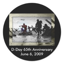 D-Day 65th Anniversary June 6, 2009 Sticker