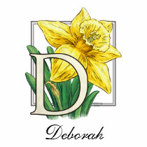 D for Daffodil Flower Monogram Shirt