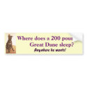 D Great Dane Bumper Sticker bumper stickers by patcallum D Great Dane Bumper Sticker bumper stickers