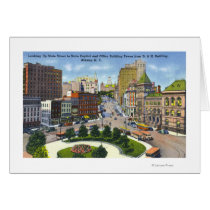 D & H Bldg View of State Street to Capitol Cards