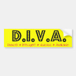 D.I.V.A. Divorced Woman Bumper Stickers