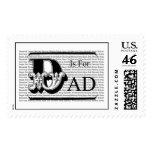 D is for Dad! Stamps