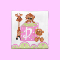 D is for Darling Monkey Napkin napkins