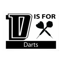 D Is For Darts Poster
