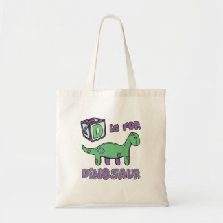 D is for Dinosaur Bag bag