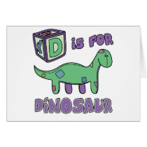 D is for Dinosaur Card