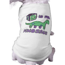 D is for Dinosaur Dog Shirt pet clothing