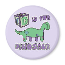 D is for Dinosaur Magnet by PatchworkPals D is for Dinosaur Magnet