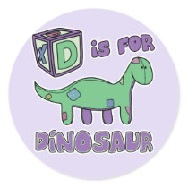 D is for Dinosaur Stickers