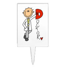 D is for Doctor Rectangular Cake Picks