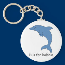 D is for Dolphin keychains