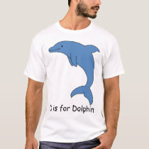 D is for Dolphin t-shirts