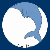 D is for Dolphin stickers