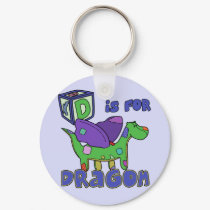 D is for Dragon Keychain by PatchworkPals D is for Dragon Keychain