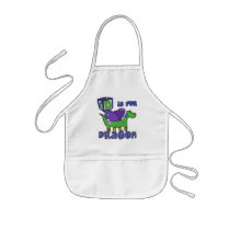 D is for Dragon Kids Apron by PatchworkPals D is for Dragon Kids Apron