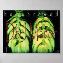 D&J Manor Homebrewed Libations Posters