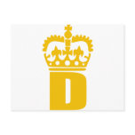 D - Letter - Name Postcard