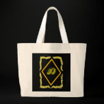 " D " MONOGAM CANVAS BAG