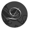D Monogram Letter Wedding Envelope Seal Sticker by TDSwhite D Monogram Letter Wedding Envelope Seal Sticker