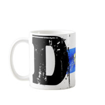 D - monogram mugs