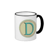 D MONOGRAM MUGS