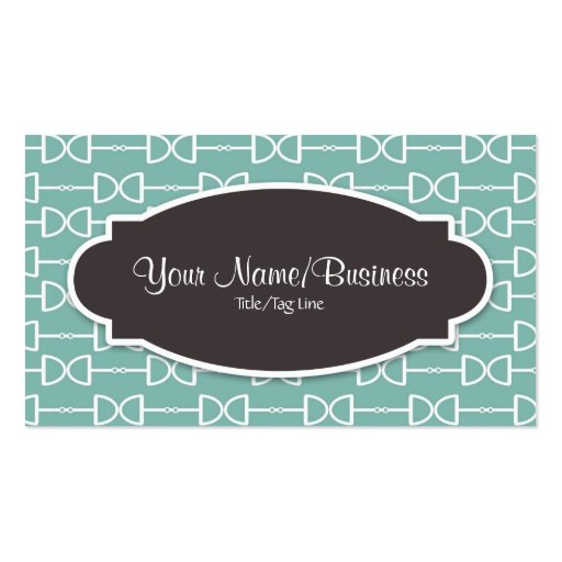 D Ring Horse Bit Business or Personal Calling Card Business Card Templates (front side)