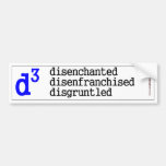 D-to-the-3rd Blue State (VoteJohnDoe) Bumper Stickers
