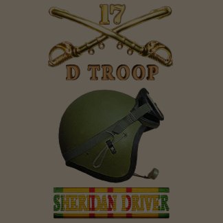 D Troop 17th Cavalry M551 Sheridan Driver Shirt shirt