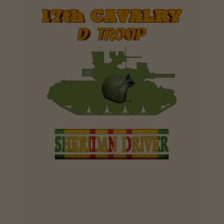 D Troop 17th Cavalry M551 Sheridan Driver Shirt shirt