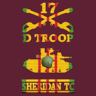D Troop, 17th Cavalry M551 SheridanTC Shirt shirt