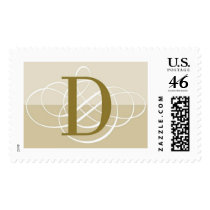 D Two Toned Classic Wedding Monogram Stamps