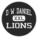 D W Daniel - Lions - Senior - Central stickers