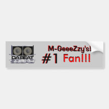 Da Beat Squad MGeeZy Bumber Sticker Bumper Stickers