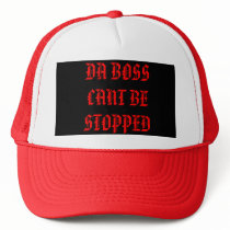 DA BOSS CANT BE STOPPED hats by YOUNGMOE DA BOSS CANT BE STOPPED hats