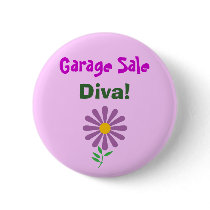 DA- Garage Sale, Diva! Button by patcallum DA- Garage Sale, Diva! Button