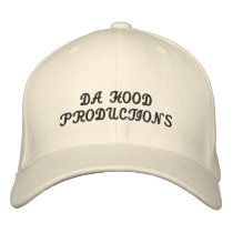 DA HOOD PRODUCTIONS embroidered hats by jayknivez DA HOOD PRODUCTIONS embroidered hats