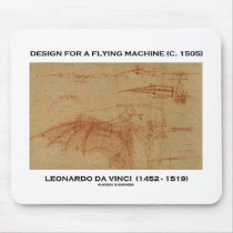 Da Vinci Design For A Flying Machine mousepads