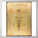 Da Vinci Dirt Bike Motocross Supercross Freestyle  Posters
