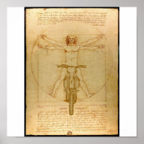 Da Vinci Dirt Bike Motocross Supercross Freestyle  Posters