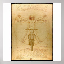 Da Vinci Dirt Bike Motocross Supercross Freestyle  Posters