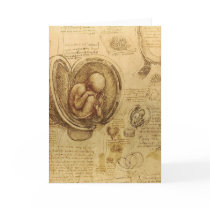 da Vinci - Embryo Sketch Greeting Card