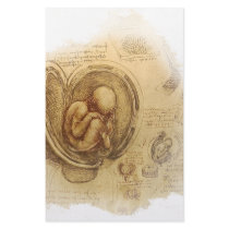 da Vinci - Embryo Sketch stationery by RisingDesign da Vinci - Embryo Sketch stationery