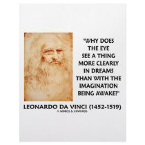 da Vinci Eye See More Clearly In Dreams Than Awake letterhead
