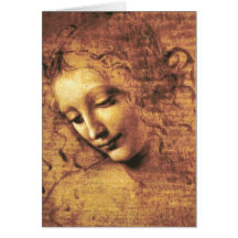 Da Vinci La Scapigliata Note Card