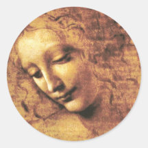 Da Vinci La Scapigliata Stickers
