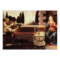 Da Vinci, Leonardo - The Annunciation Greeting Cards