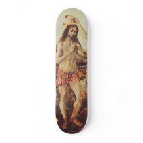 Da Vinci Leonardo - The Baptism of Christ Skateboard Deck