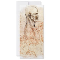 da Vinci -- Man and Horse Sketch Custom Rack Card